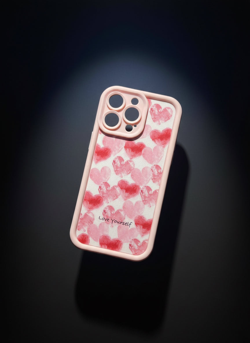 Pochette iphone coeur